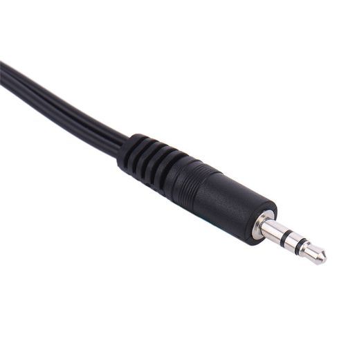 3.5 Jack Male To 2RCA 2AV Female Converter Cable For DVD TV