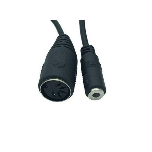 DIN 5Pin MIDI Female Jack To 3.5mm 1/8" Female Stereo Extend Audio Adapter Cable