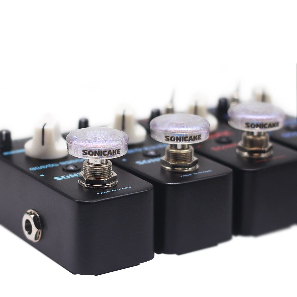 Footswitch Toppers Transparent Clear For Guitar Effects Pedal 10mm 20 PCS