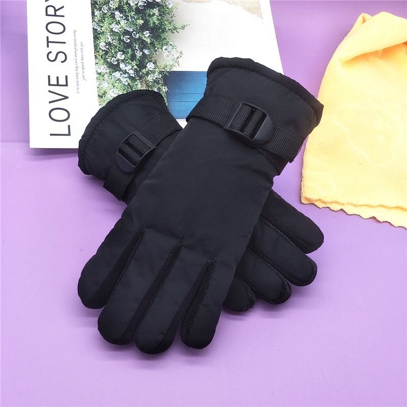 (8-13 Years Black)1Pair For 8-13 Years Kids Boys Girls Gloves Ski Children Mittens Winter Wate GRE