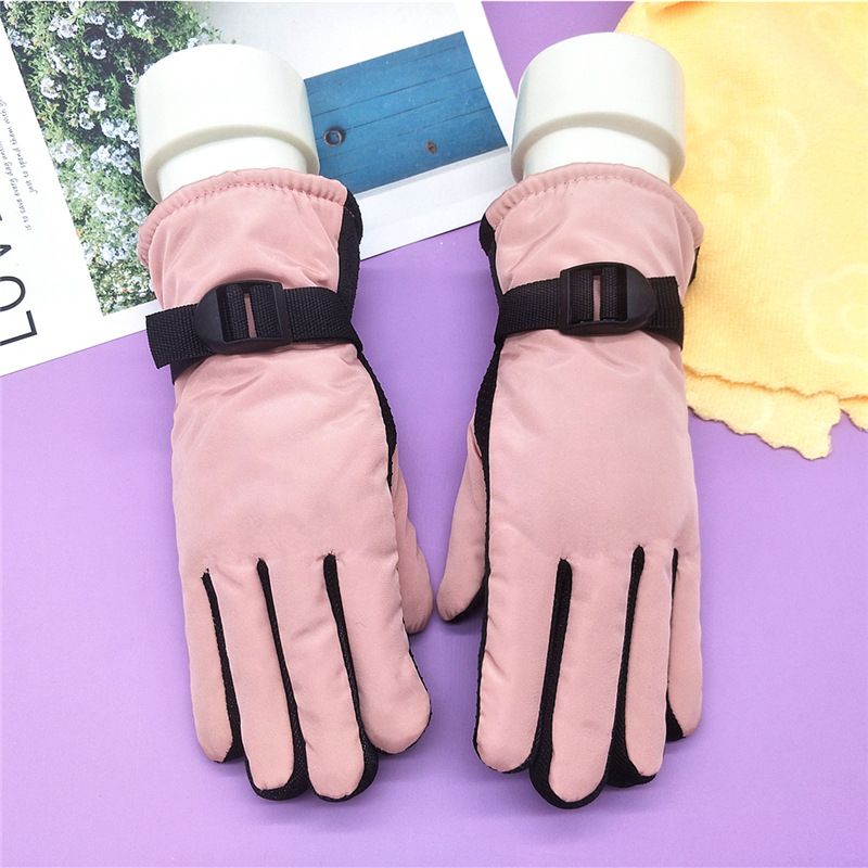(8-13 Years Black)1Pair For 8-13 Years Kids Boys Girls Gloves Ski Children Mittens Winter Wate GRE