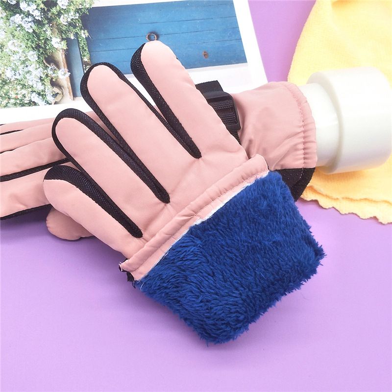 (8-13 Years Black)1Pair For 8-13 Years Kids Boys Girls Gloves Ski Children Mittens Winter Wate GRE
