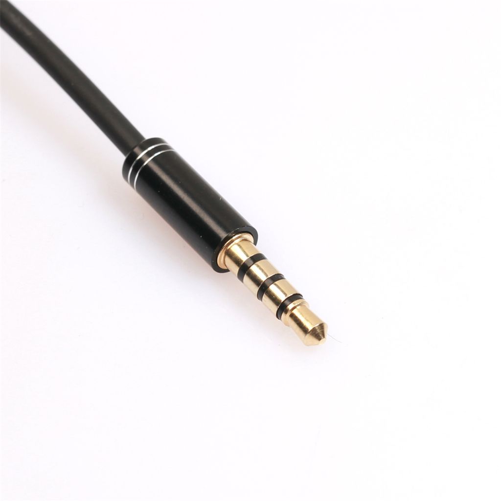 12inch 3.5mm Single Audio Stereo Jack To Double Female Sockets Y Black