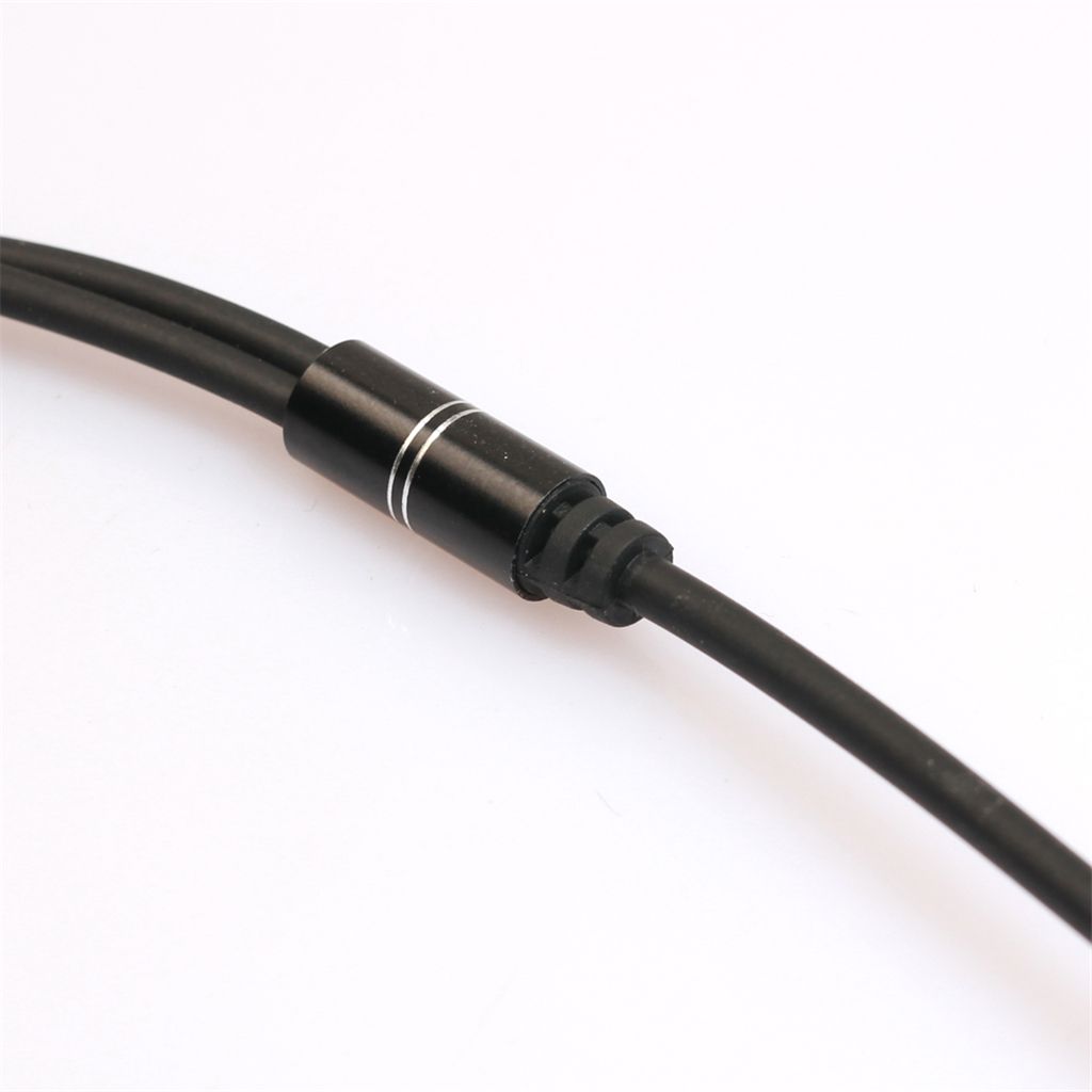 12inch 3.5mm Single Audio Stereo Jack To Double Female Sockets Y Black