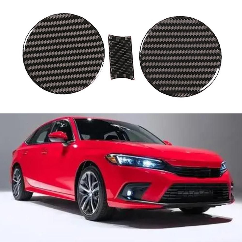 Soft Carbon Fiber Water Cup Holder Mat Cover for Honda