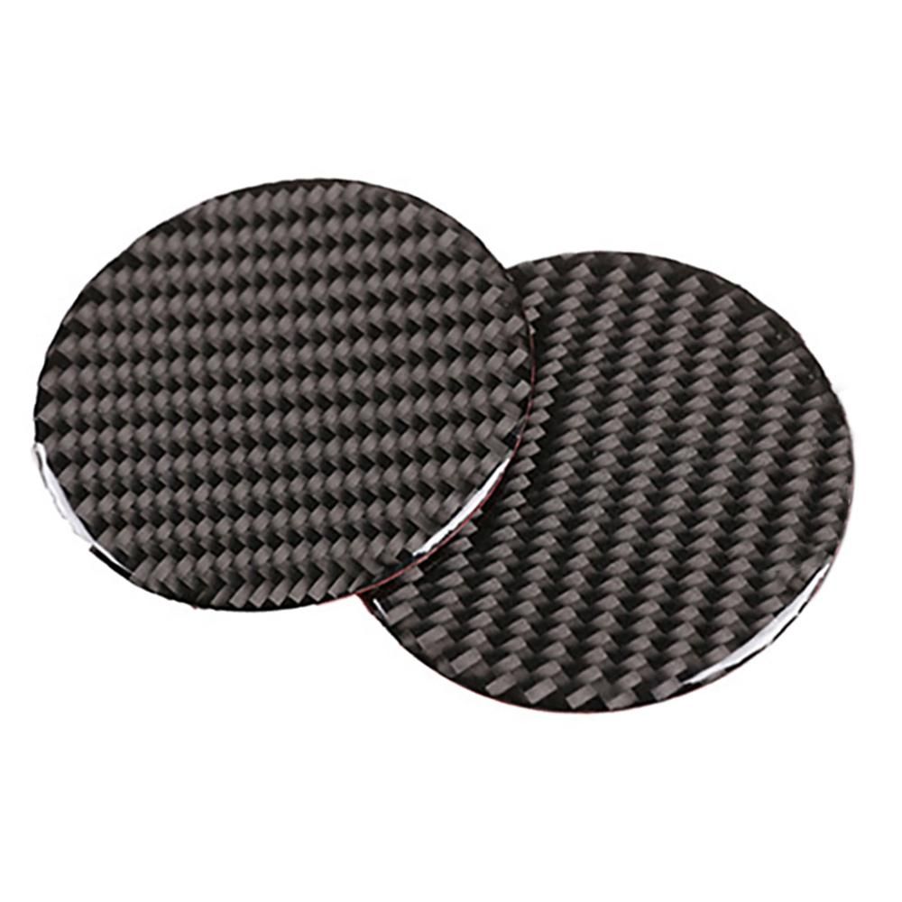 Soft Carbon Fiber Water Cup Holder Mat Cover for Honda