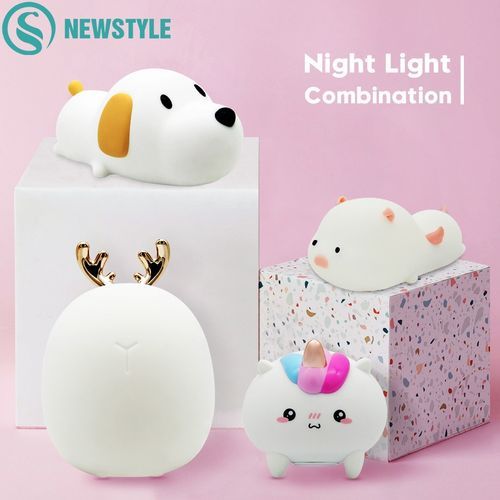 USB Rechargeable Animal Bedroom Beside Night Lamps