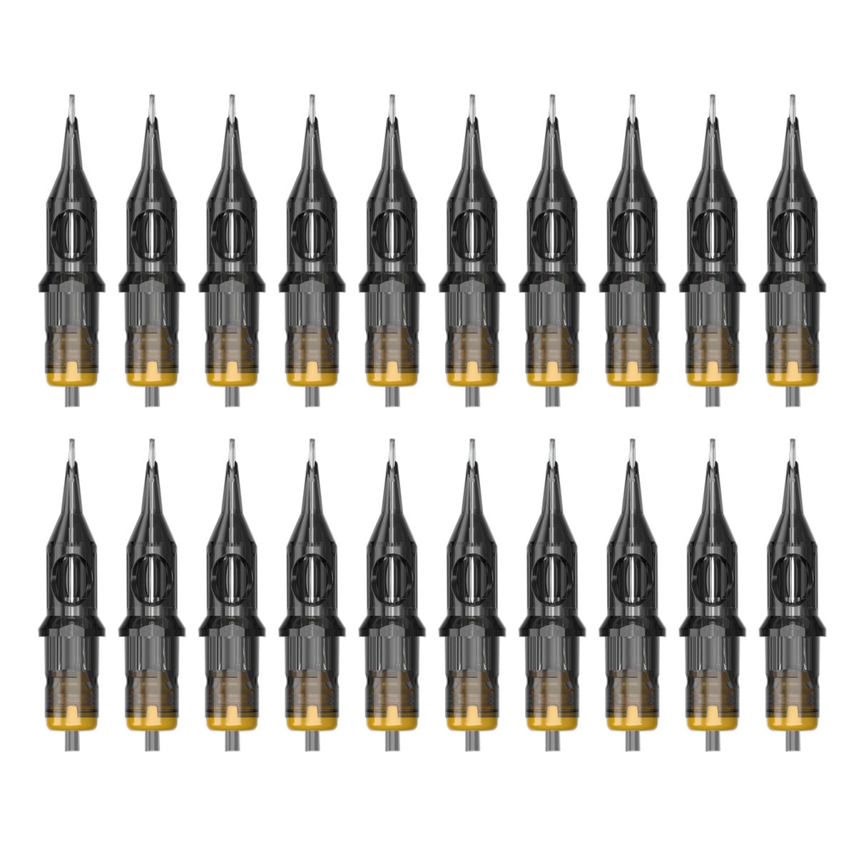 20PCS 9RS T-attoo Cartridge N-eedles Tubes Hand Poke