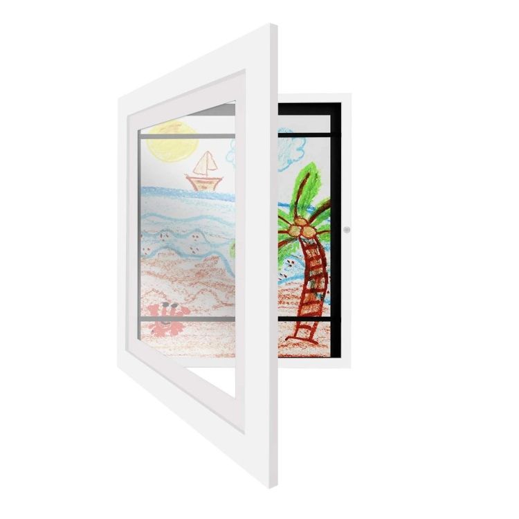 Plastic Children Art Frames Magnetic Front Open Frametory