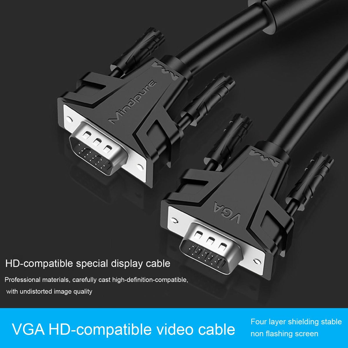 VGA Cable Male to Male Computer Monitor VGA Cord Wire