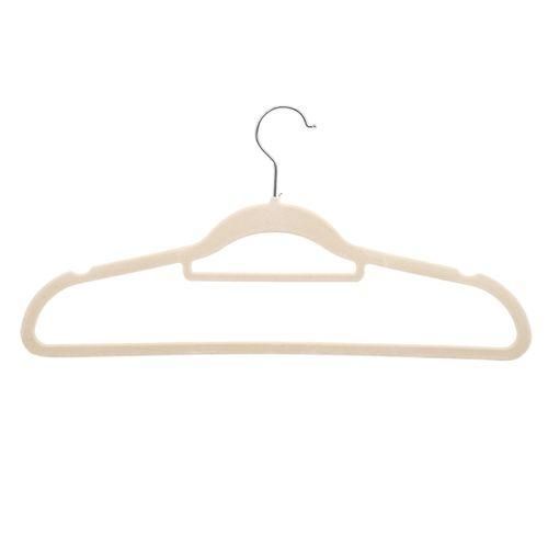 10 Pcs Flocking Hanger Non-Slip Plastic Flocking