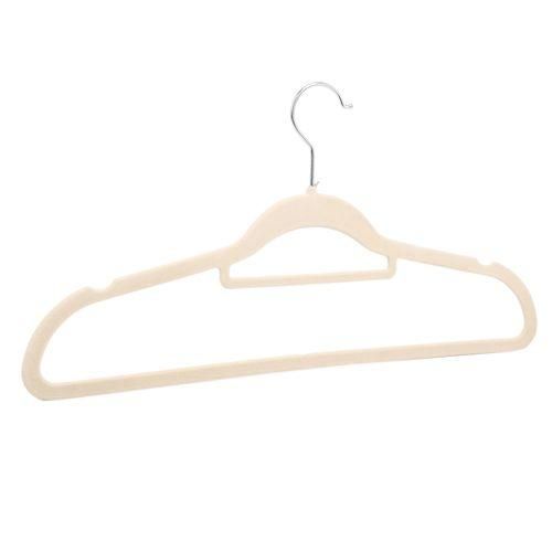 10 Pcs Flocking Hanger Non-Slip Plastic Flocking