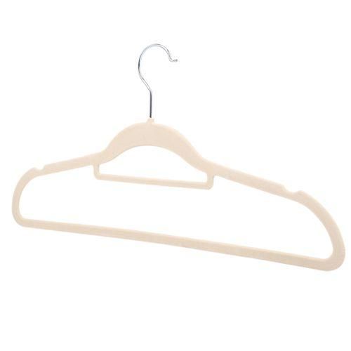 10 Pcs Flocking Hanger Non-Slip Plastic Flocking