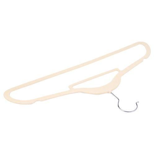 10 Pcs Flocking Hanger Non-Slip Plastic Flocking