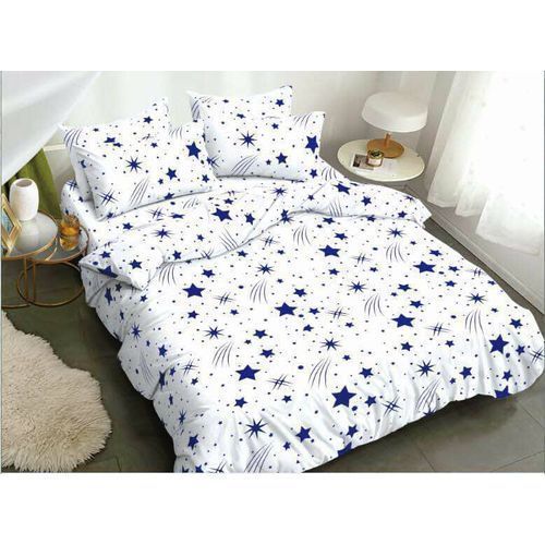 Quality Duvet, Bedsheet With Pillow Cases(blue And White)