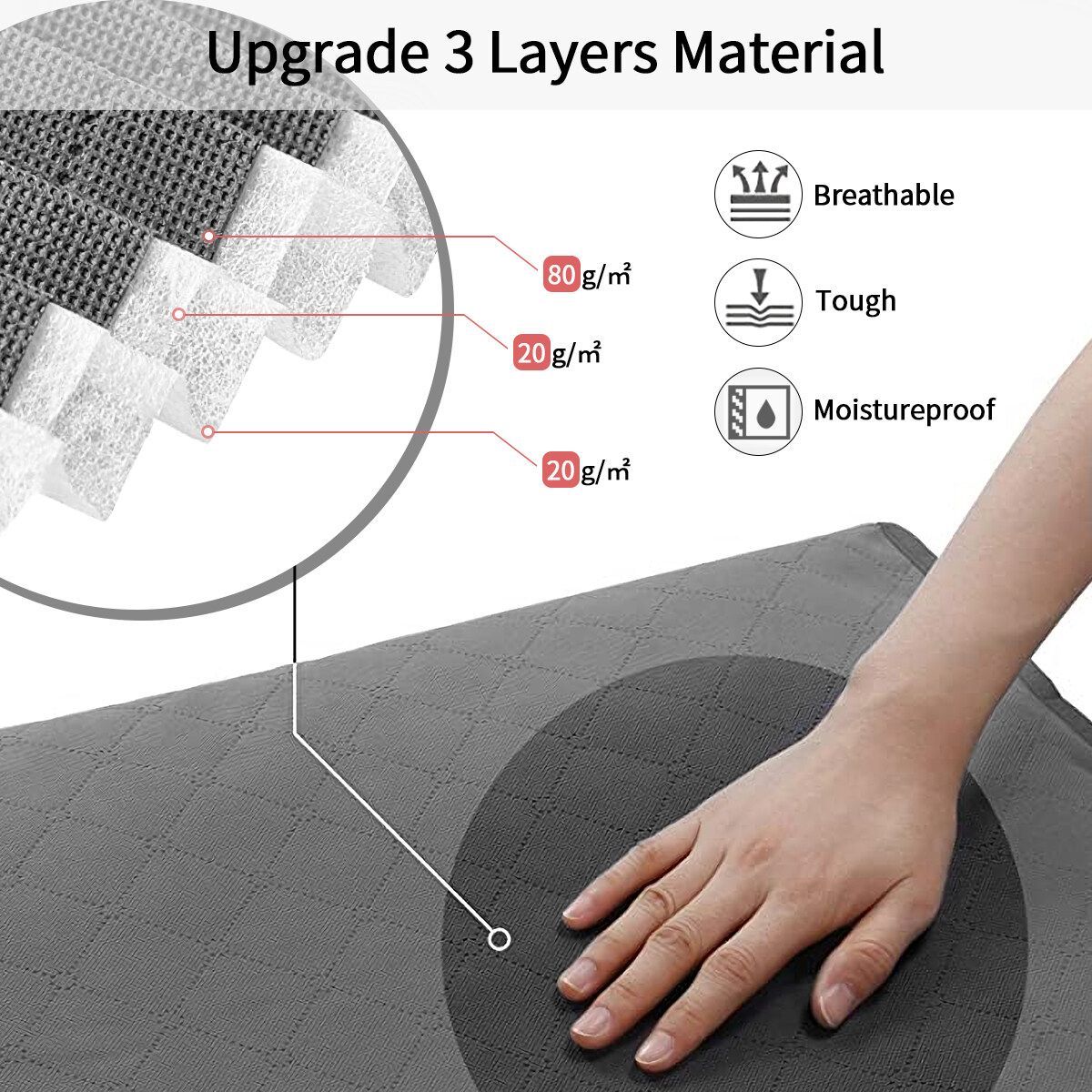 50x35x50cm 4 Pack Large Capacity Clothes Storage Bag Organizer Reinforced Handle Thick Fabric Sturdy Zipper Clear Window 80L Storage Boxes For Comforters Blankets Bedding Foldable Light Grey