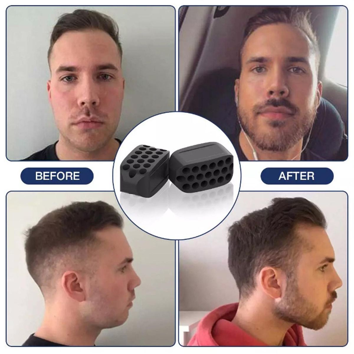 3PCS Jaw Exerciser Facial Jaw Toner Define Jawline Neck Exercise Ball Jaw Neck Toning Fitness Ball for Face Lift Double Chin Eliminator Slimming