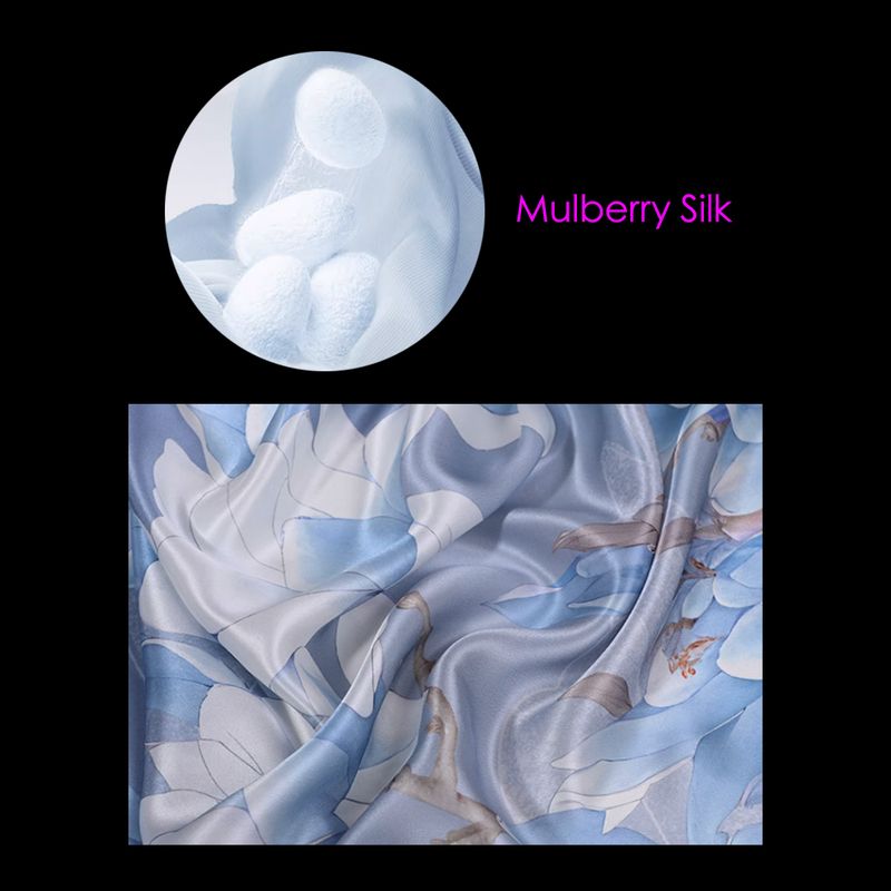 Scarf Women's Silk Flower Printed Chinese Style Shawl 800B