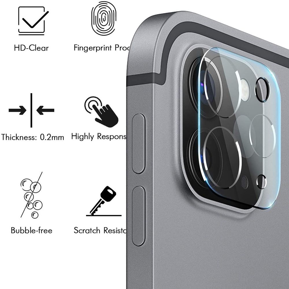 2PCS For IPad Pro 12.9" 2021iPad Pro 11" 2020 Camera Lens