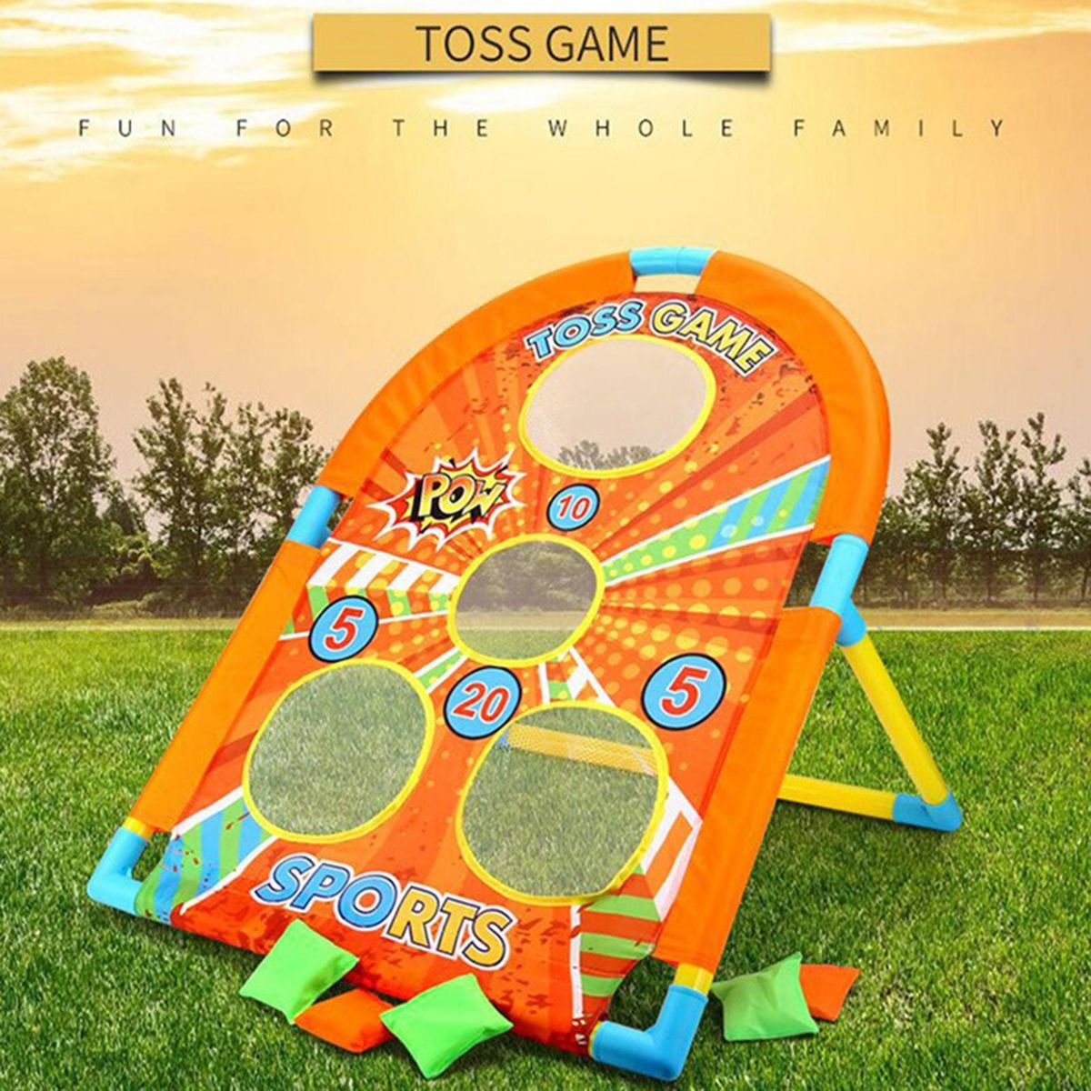 Throwing Game Super Soaker Toss Toy Orange