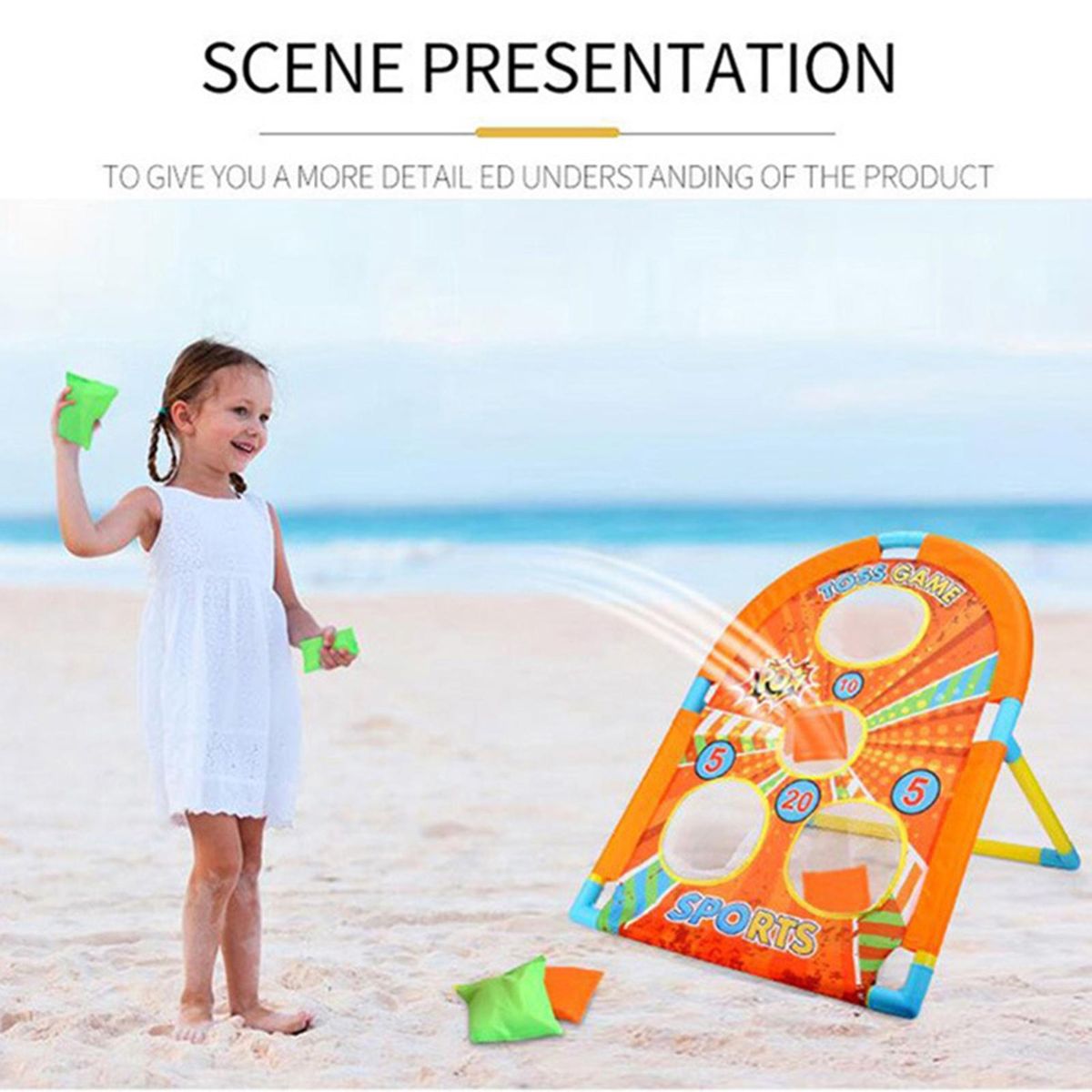 Throwing Game Super Soaker Toss Toy Orange