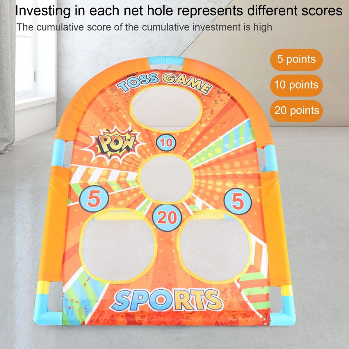 Throwing Game Super Soaker Toss Toy Orange