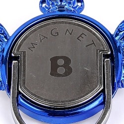 Blue Magnet Crown Wings Ring Phone Holder