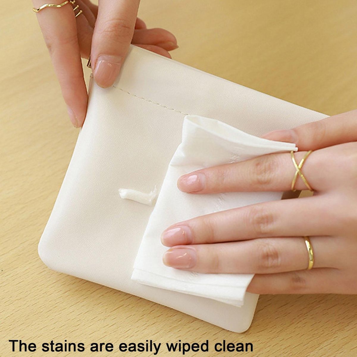 High-quality Storage Bag Chic Mini Waterproof Cosmetic Bag for Makeup White