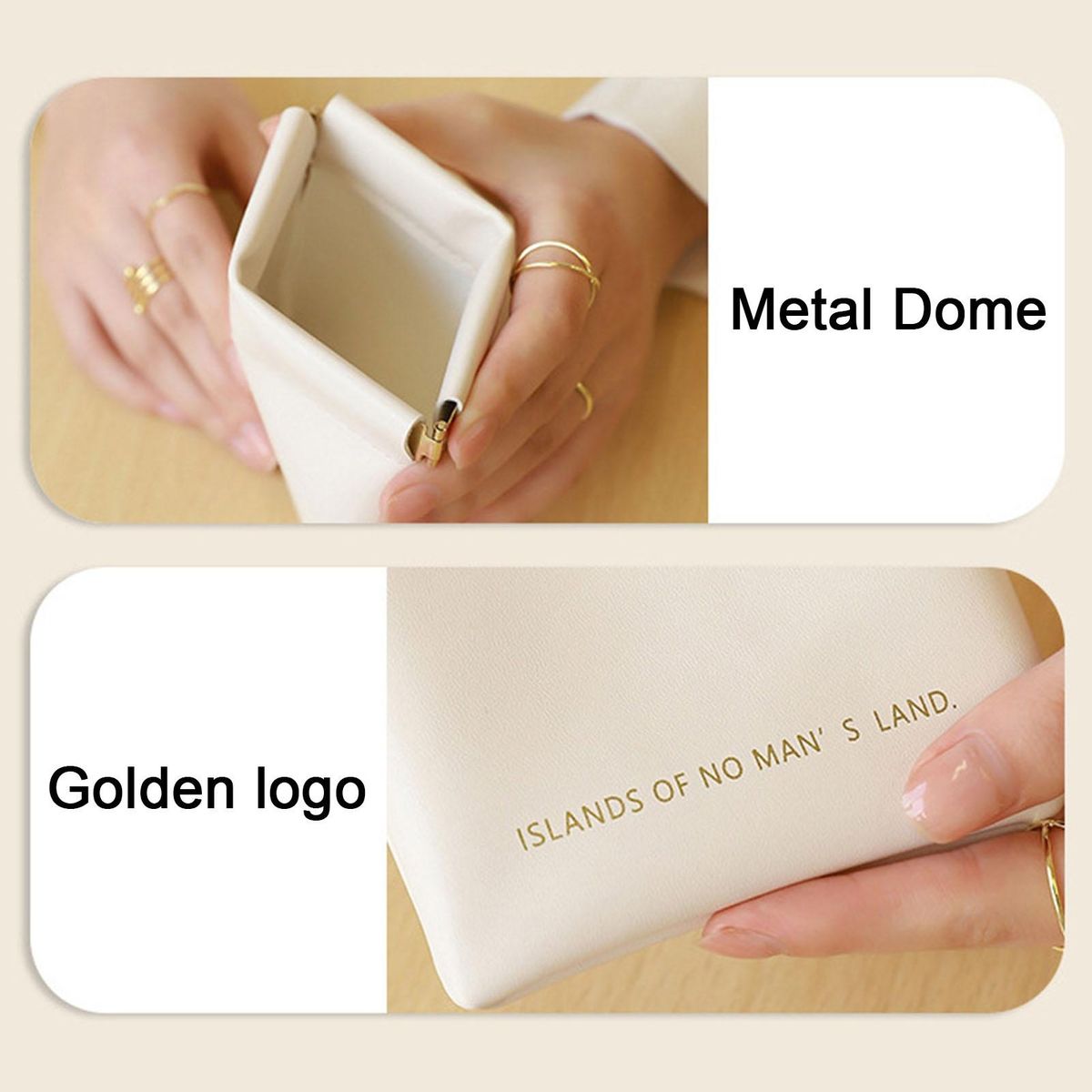 High-quality Storage Bag Chic Mini Waterproof Cosmetic Bag for Makeup White