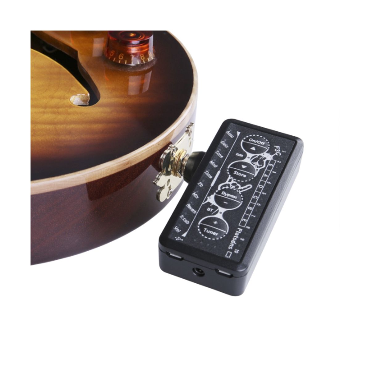 FLATSONS Electric Guitar Speaker System Wireless Multi-Effect Amplifier Recording Portable Speaker Distortion Effect