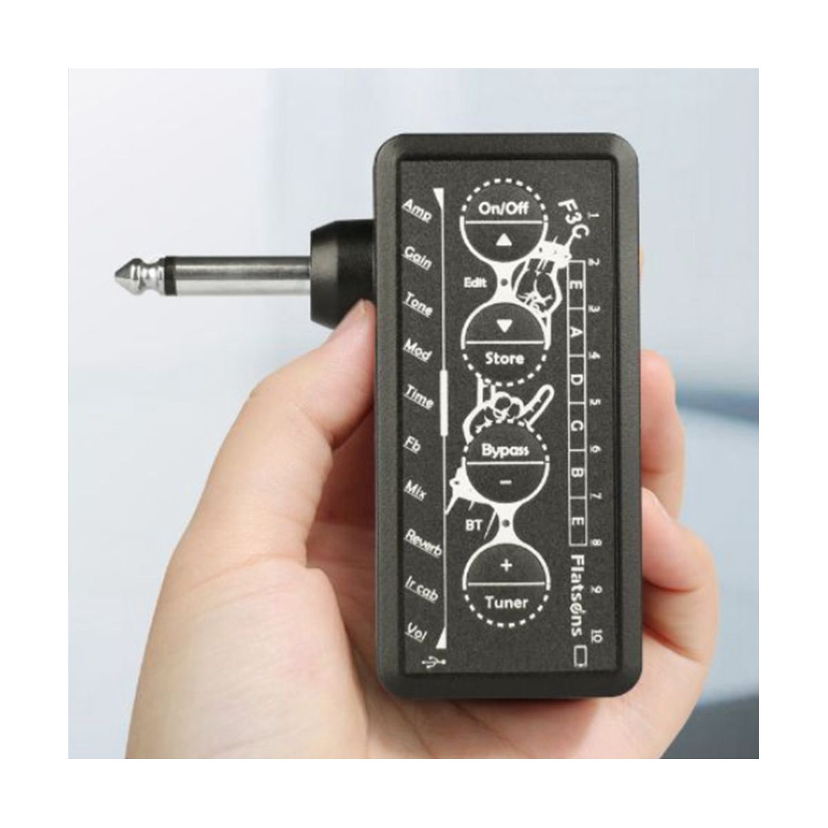 FLATSONS Electric Guitar Speaker System Wireless Multi-Effect Amplifier Recording Portable Speaker Distortion Effect