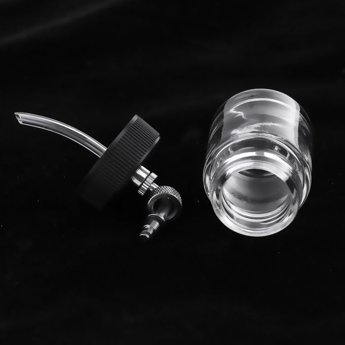 2Pcs 22CC Side-Pot Airbrush Glass Bottles Professional Airbrushing