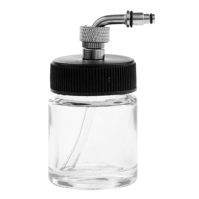2Pcs 22CC Side-Pot Airbrush Glass Bottles Professional Airbrushing
