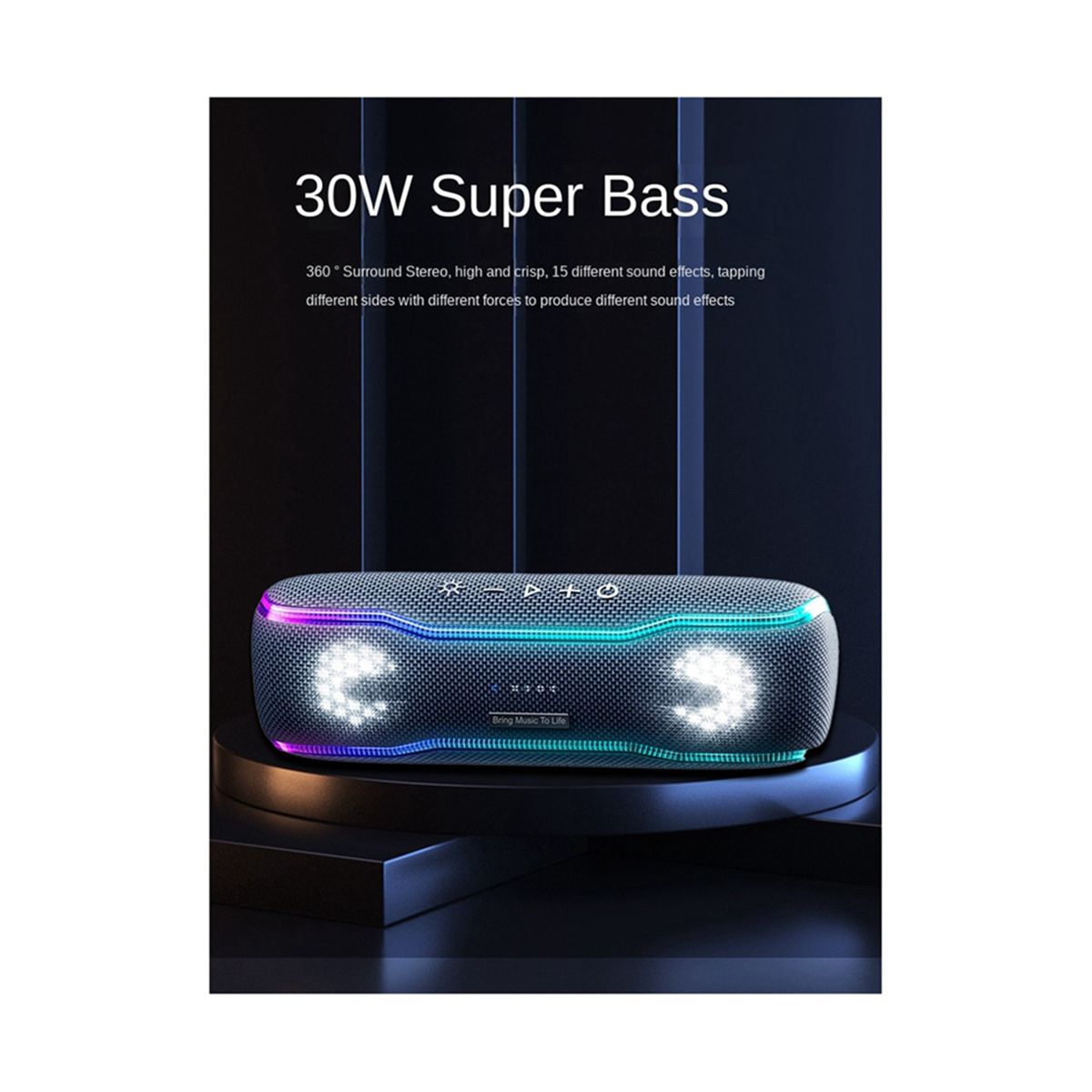 Wireless Audio Waterproof Bluetooth Speaker Outdoor Sports Portable Bluetooth Speaker Stereo Surround Speaker