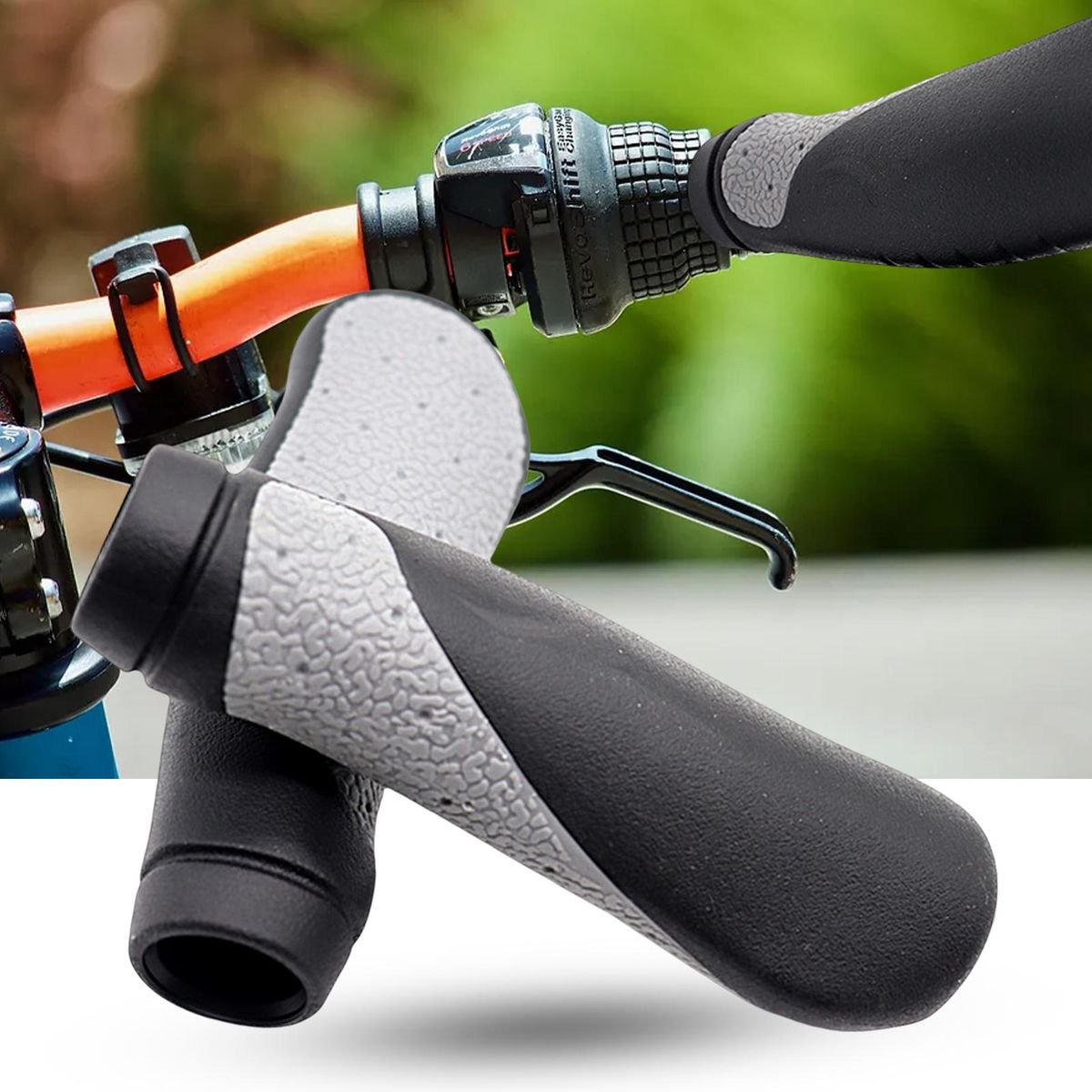 1 Pair Bike Handlebar Grips MTB Cycling Bicycle Handlebar Grips Black