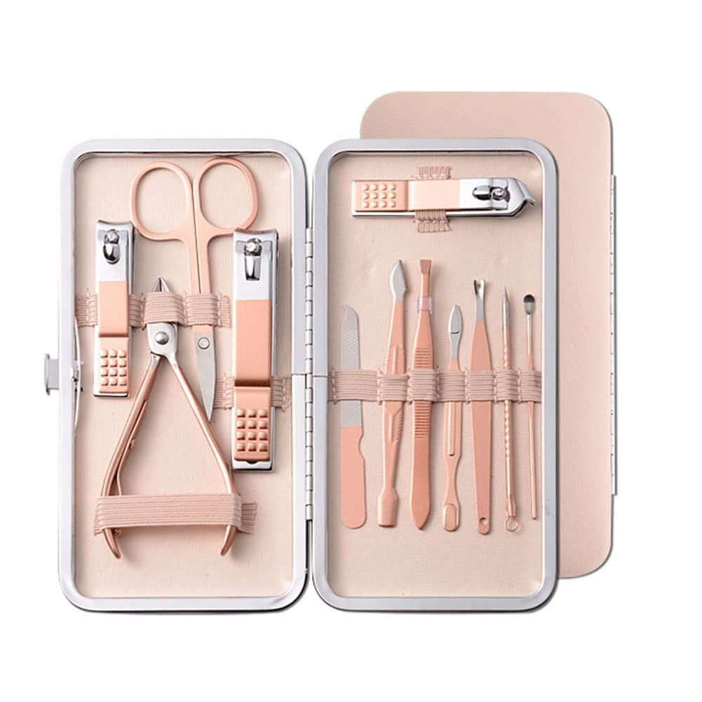 Manicure Set Pedicure Kit Nail Scissors Stainless Steel 12PCS
