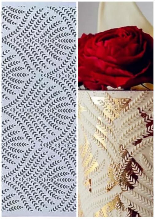 Flower Lace Impression Mold Cake Decoration