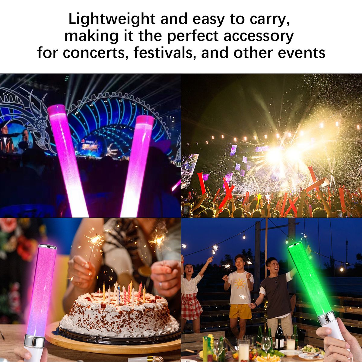 LED Glow Stick Party Stick 15-Color Concert Flashing Light