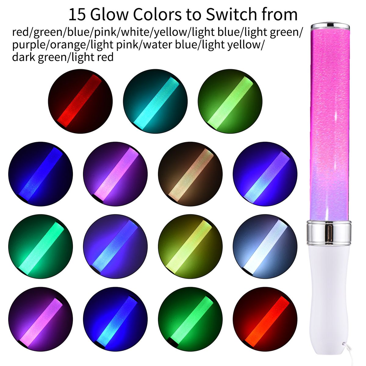 LED Glow Stick Party Stick 15-Color Concert Flashing Light