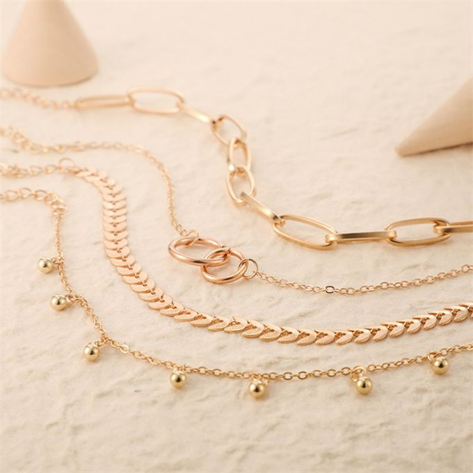 4 Pcs Ladies Unique Hand Chain Set