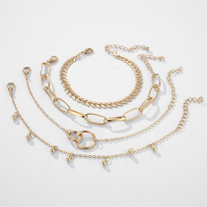4 Pcs Ladies Unique Hand Chain Set