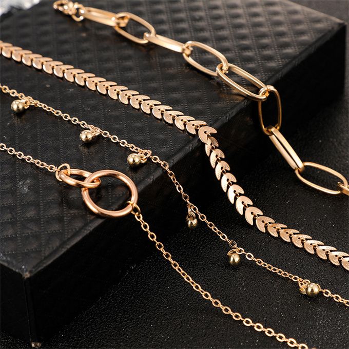 4 Pcs Ladies Unique Hand Chain Set