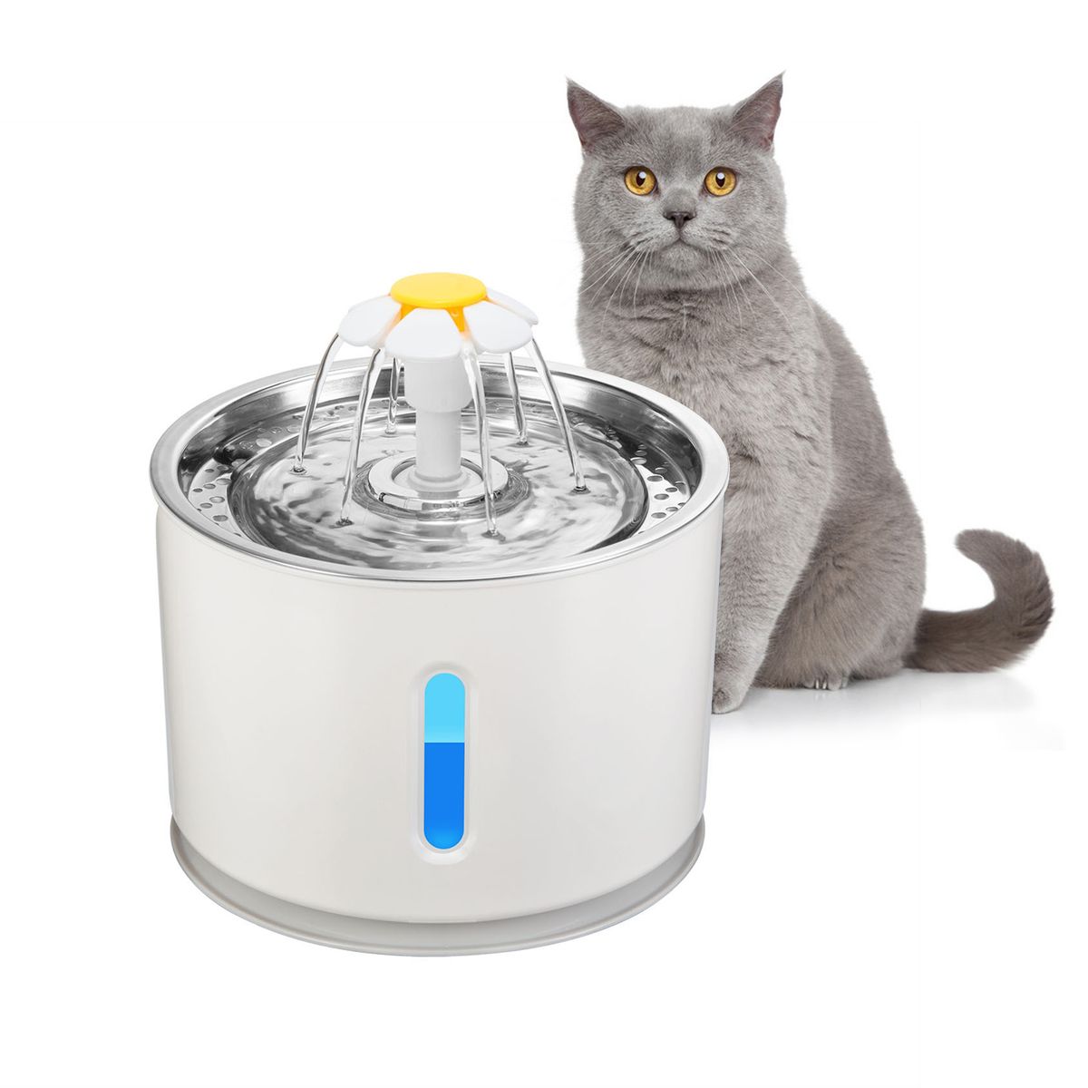 Intelligent Automatic Cat Dog Water Fountain 2.4L Large