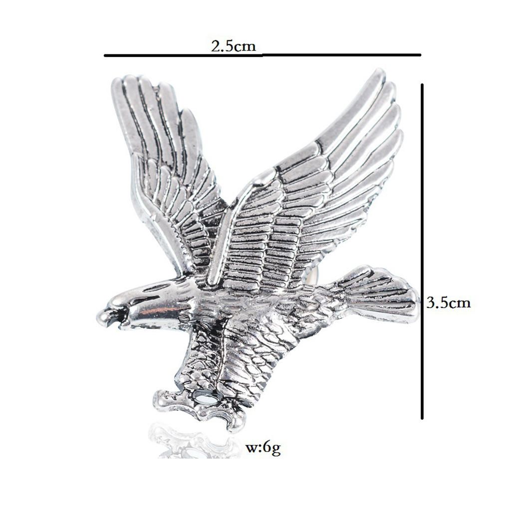 2Pcs Alloy Brooch Pin Flying Eagle Lapel Pin For Men Boys, Wedding