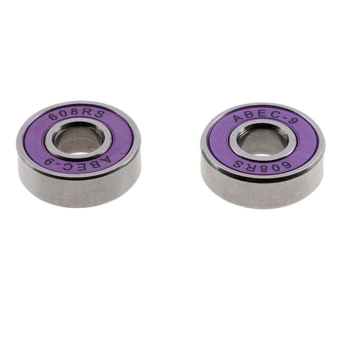 10Pcs/Pack ABEC-9 608RS Roller Skate Wheel Bearings Seal Ball Purple