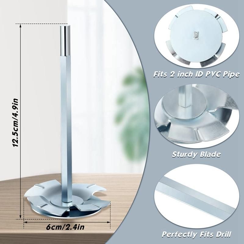 2In PVC Pipe Reamer, Plumbing Fitting Saver Bit Socket