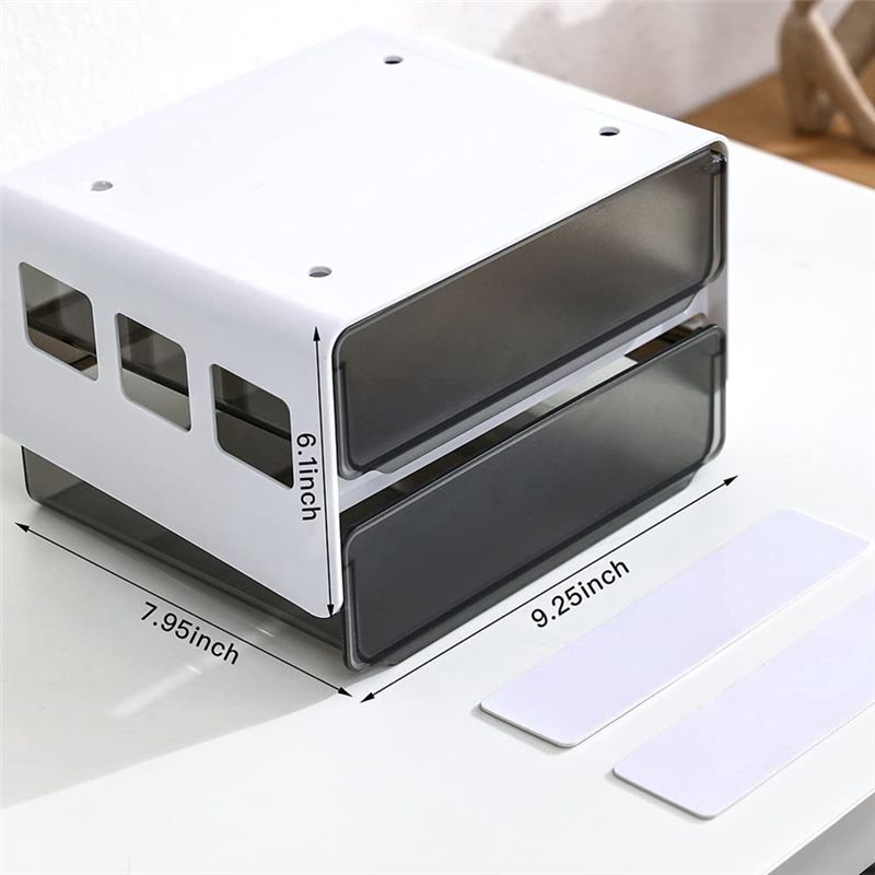 -Adhesive Organizer Black