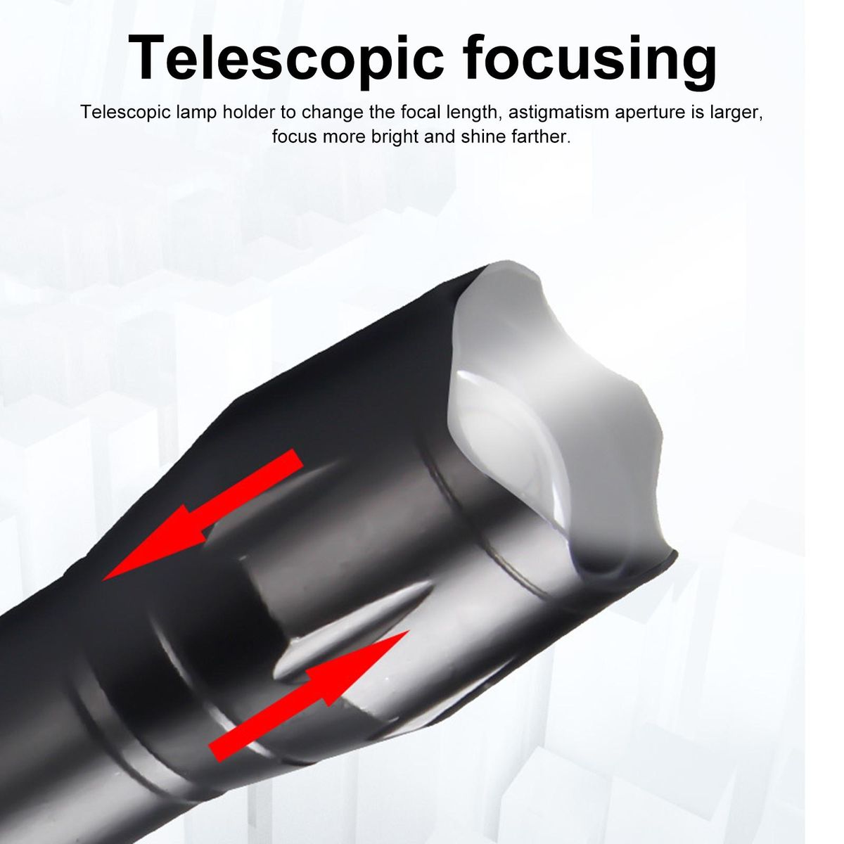 Camping Flashlight USB Charging LED Flashlight Camping Torchlight D