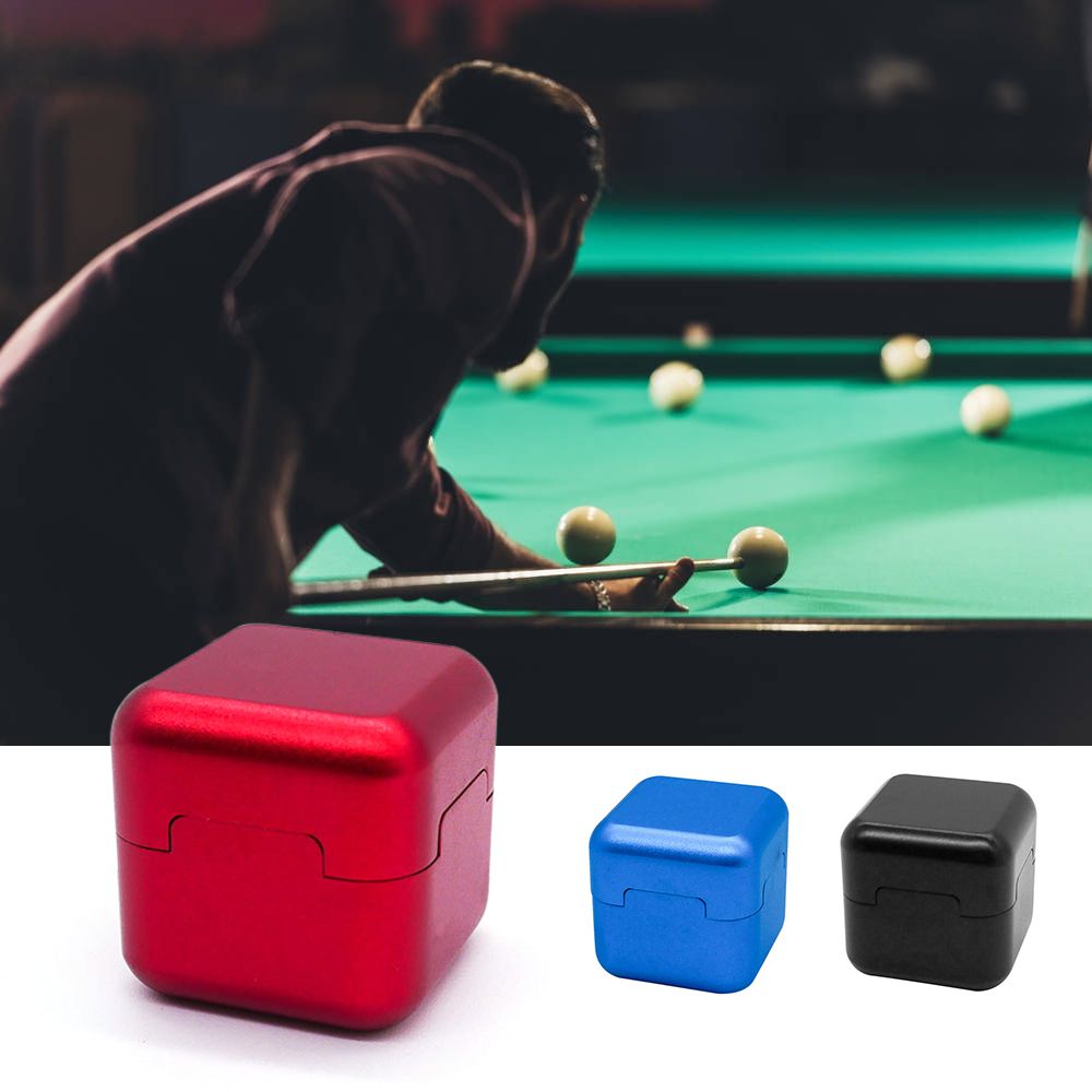 Portable Cue Chalk Case Aluminum Alloy Cue Tip Chalk Holder