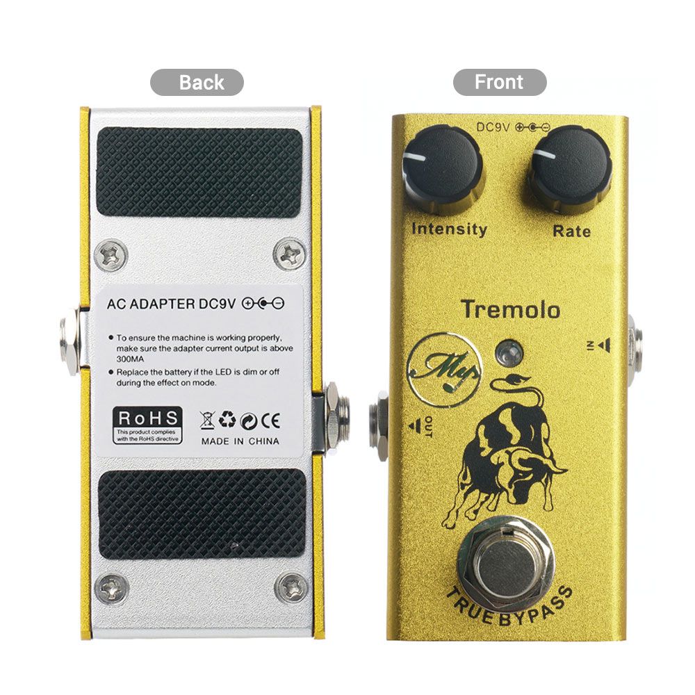 Tremolo Guitar Effect Pedal With ABS Control Knobs Mini